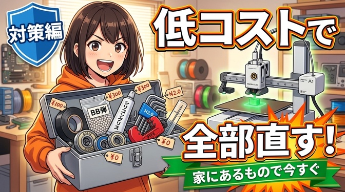 低コストで改善を狙え！A1 miniフィラメント抜け対策のすべて【対策編】