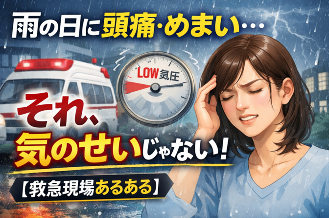 No.２３　雨の日に頭痛・めまい…それ、気のせいじゃない
