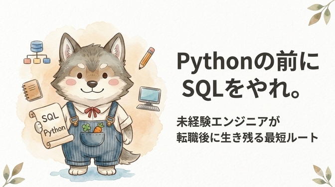 Pythonの前にSQLをやれ。未経験エンジニアが転職後に生き残る最短ルート