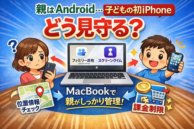 子どもの初スマホ。iPhone＋格安SIMで契約したいけど、親はAndroid…。さあ、どうする?!