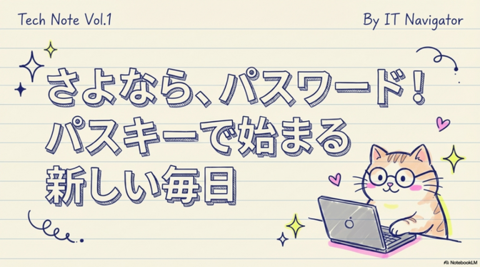 さよならパスワード！パスキーで始まる新しい毎日🐱