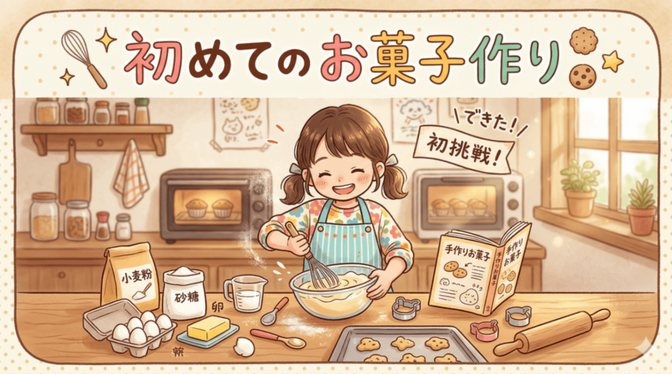 初めてのお菓子作りで、まず何を買ったらいいですか？