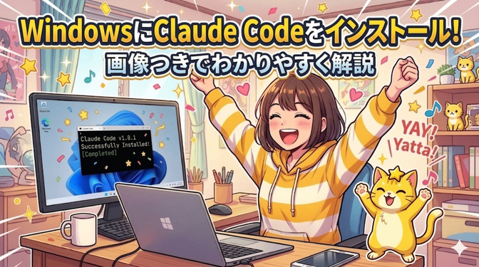 【初心者さん向け】Windows版　Claude Code インストール完全ガイド💡
