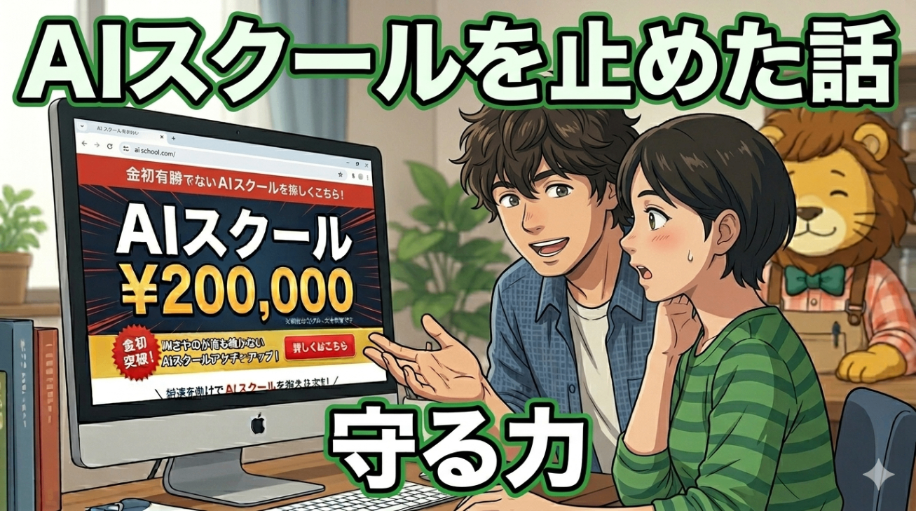 あの時止めてくれた感謝。20万円のAIスクールを寸前でやめた話｜リベ 