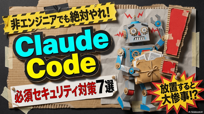 【保存版】Claude Codeを「最強の味方」にするための、絶対外せないセキュリティ対策7選
