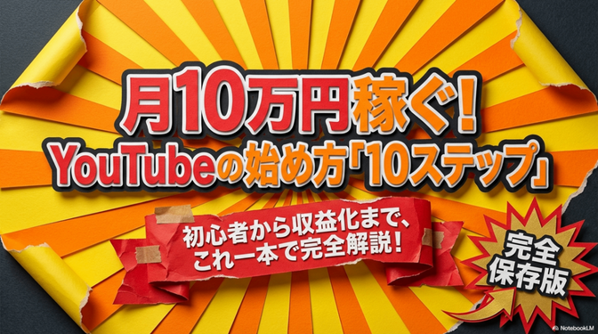 YouTubeで月10万円稼ぐための「残酷なほどシンプル」な真実：凡人が成功を掴むための5つの鉄則