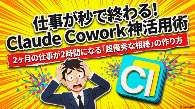 2ヶ月の仕事を2時間で。Claude Coworkがもたらす「AI執事」という新常識