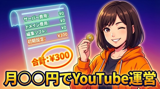 【AI×YouTube】ランニングコスト全公開 ─ 月約21,000円でチャンネル運営しています