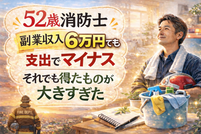 第3話：52歳消防士、副業3ヶ月収入6万でも支出でマイナス。それでも得たものが大きすぎた
