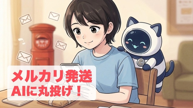 月数件でも効果あり！Claude Codeでメルカリのクリックポスト入力を丸投げする方法