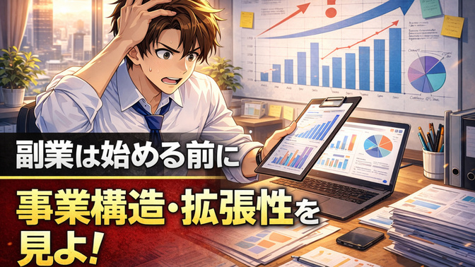 【実体験】副業の天井！？事業構造をチェック！