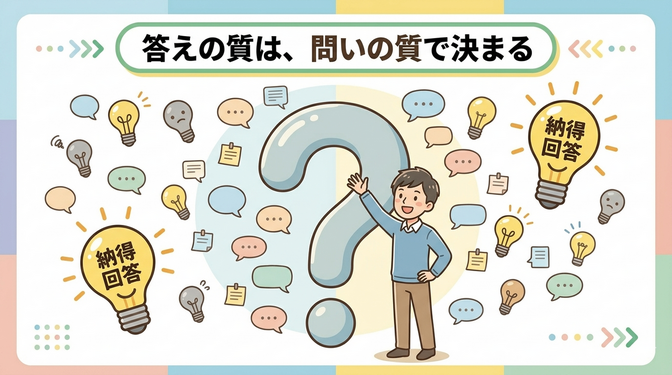答えの質は、問いの質で決まる 〜AIにも人にも使える「質問力」の鍛え方〜