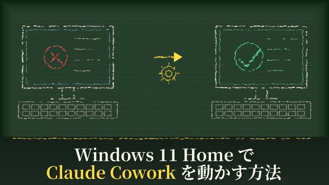 Windows 11 Home で Claude Cowork を動かす方法