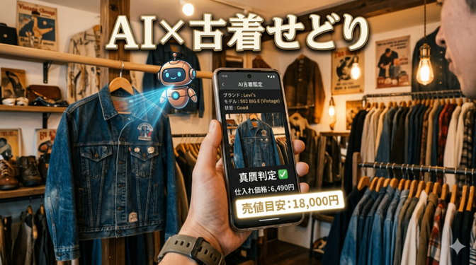 Claudeで古着せどりのリサーチを効率化！AIプロジェクト機能でLevi's真贋判定と利益計算