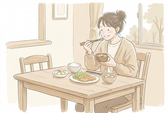 食事は「ちゃんとやらない方が続きます」