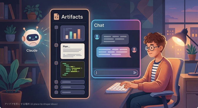 【案外使える♪】Claudeチャットのアーティファクトって何？