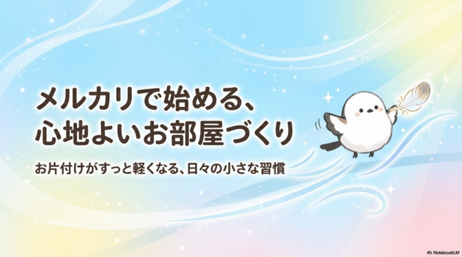メルカリで始める、心地よいお部屋づくり
