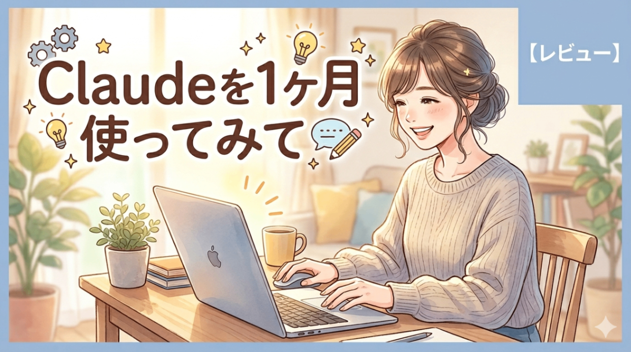Claude】1ヶ月使ってみた正直レビュー！わたしが分身したみたい