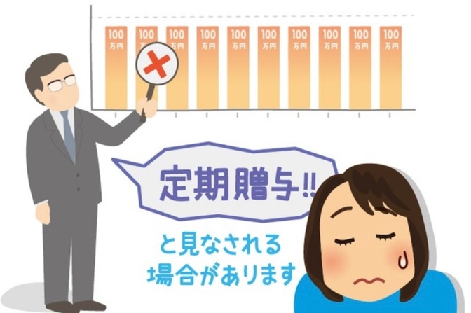 富裕層向け定期贈与にみなされないための対処方法。五