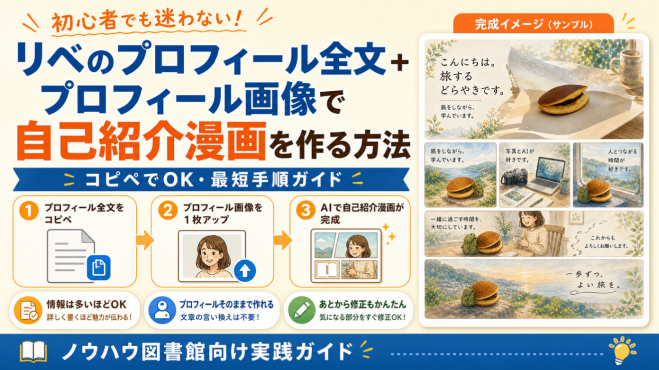 新chatgptの画像生成でプロフから1プロンプトで自己紹介漫画を作る方法