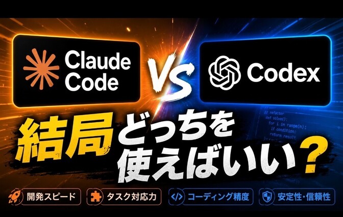 Claude Code vs Codex — 結局どっちを使えばいい？｜リベシティノウハウ図書館