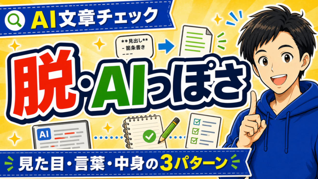 【気づいてないかも】AIで書いた文章にありがちな3つのパターンと直し方