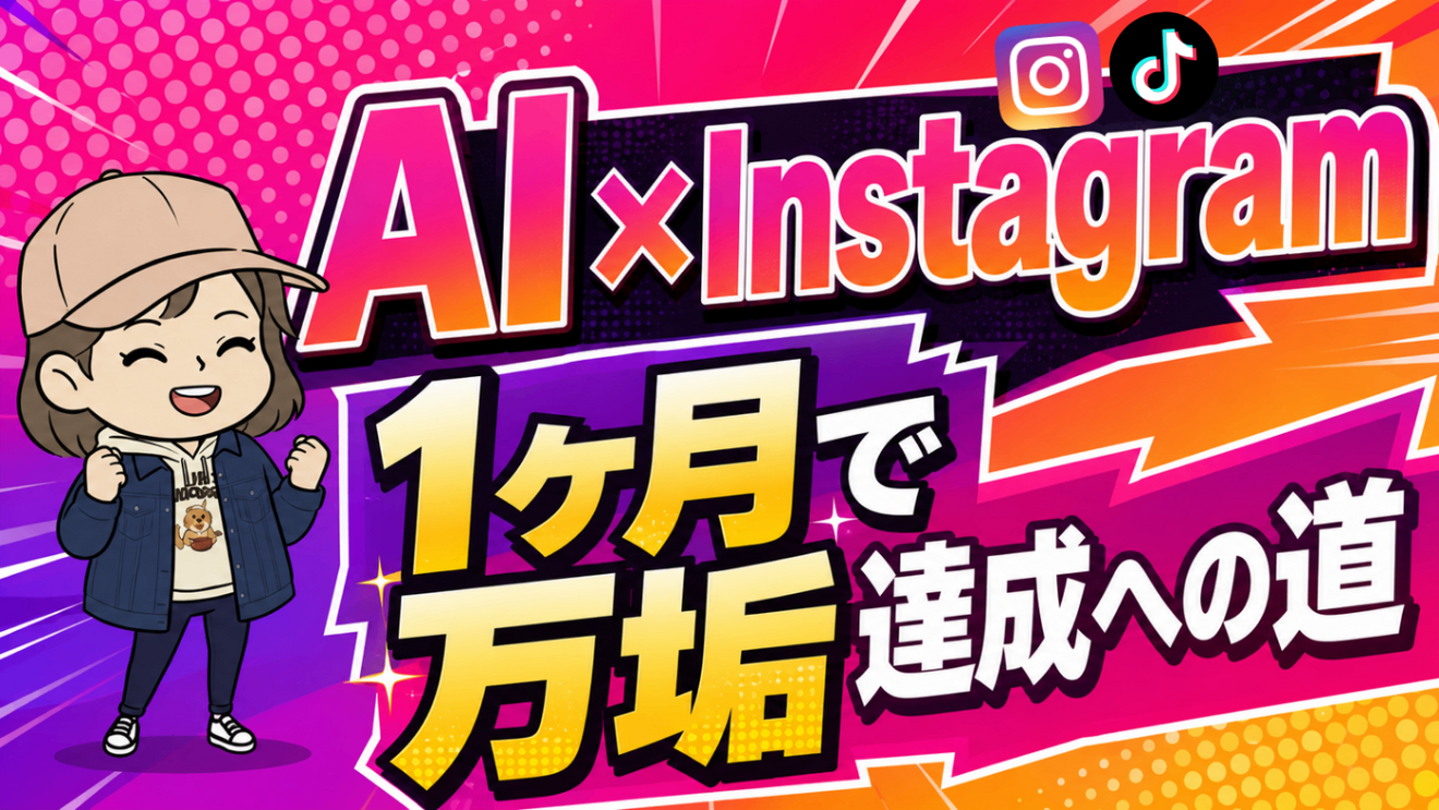 AI×Instagram 1ヶ月で万垢 達成🎉【前編】