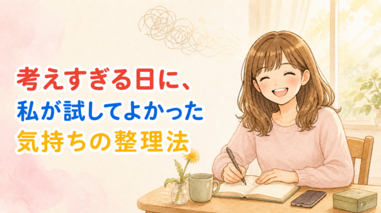不安で考えが止まらない日に、私を助けてくれた小さな習慣｜AARという4つの質問を、自分に使ってみた話