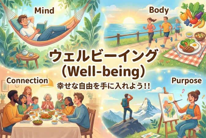 「ウェルビーイング(Well-being）」　　幸せな自由を手に入れよう！！