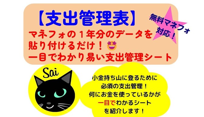 【支出管理表】マネフォの１年分のデータから３Stepで出来る「支出管理シート」紹介します！