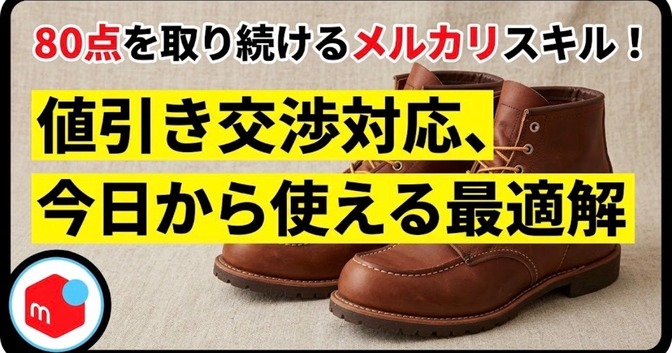 メルカリ値引き交渉の正解は？誰でも買える値引き対応術｜リベシティ