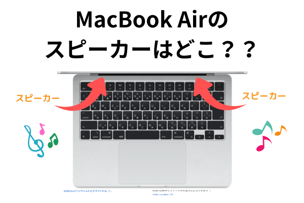 MacBook Airのスピーカーはどこ？意外と知らないMacBook Airのスピーカーの秘密