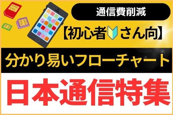 【日本通信SIM】乗り換え🔰初心者さんへ分かりやすい流れ（フローチャート）