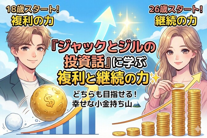 『ジャックとジルの投資話』　に学ぶ複利と継続の力✨