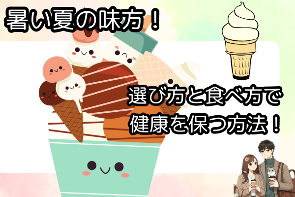 暑い夏の味方！アイスの選び方と食べ方で健康を保つ方法！