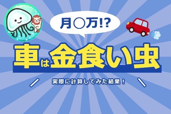【車は金食い虫は本当か！？】実際に月ごとに計算してみました😊