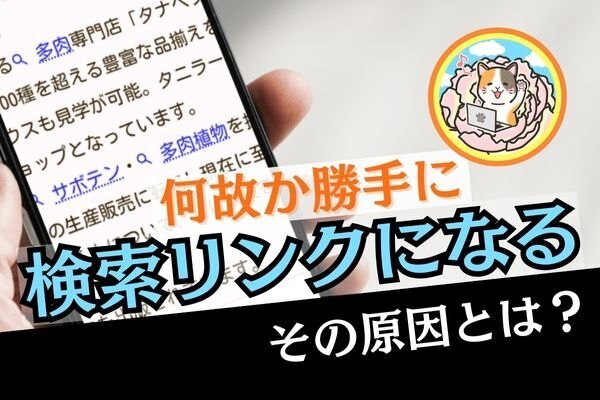 何故か勝手に検索リンクになるエラー　その原因とは？