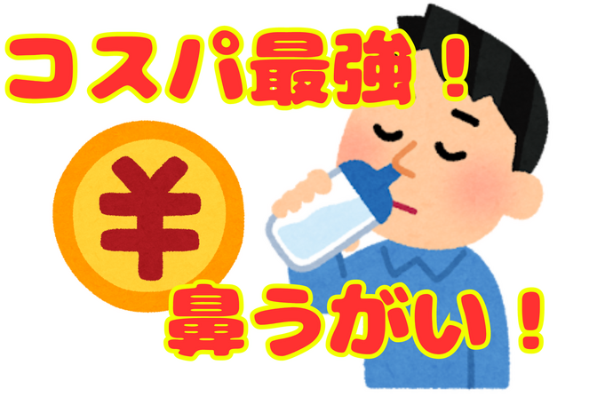 【最強コスパ】鼻うがいで約45,000円節約しよう！【ハナノア卒業】