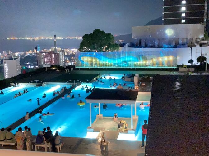 別府杉乃井ホテルのプールの時期の時間の使い方や準備した方が良いもの。大分県旅行