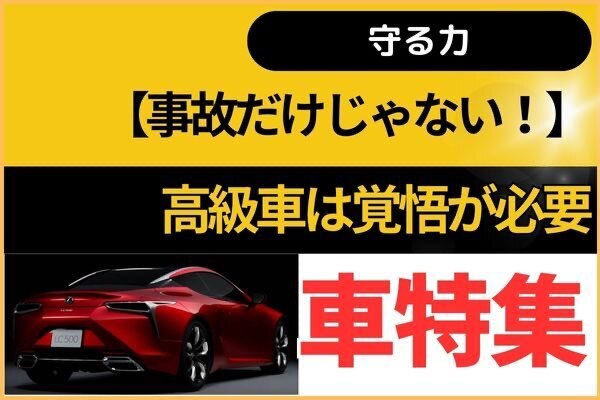 【事故だけじゃない！】車は覚悟が必要