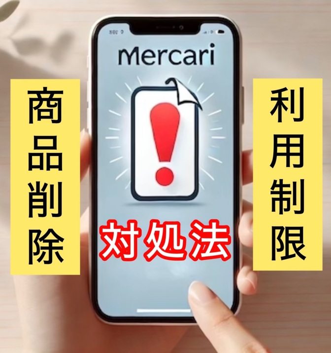 メルカリ【商品削除】【利用制限】対処法