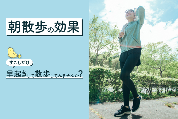 【朝散歩の効果】すこしだけ早起きして散歩してみませんか？