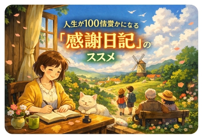 人生が100倍豊かになる「感謝日記」のススメ