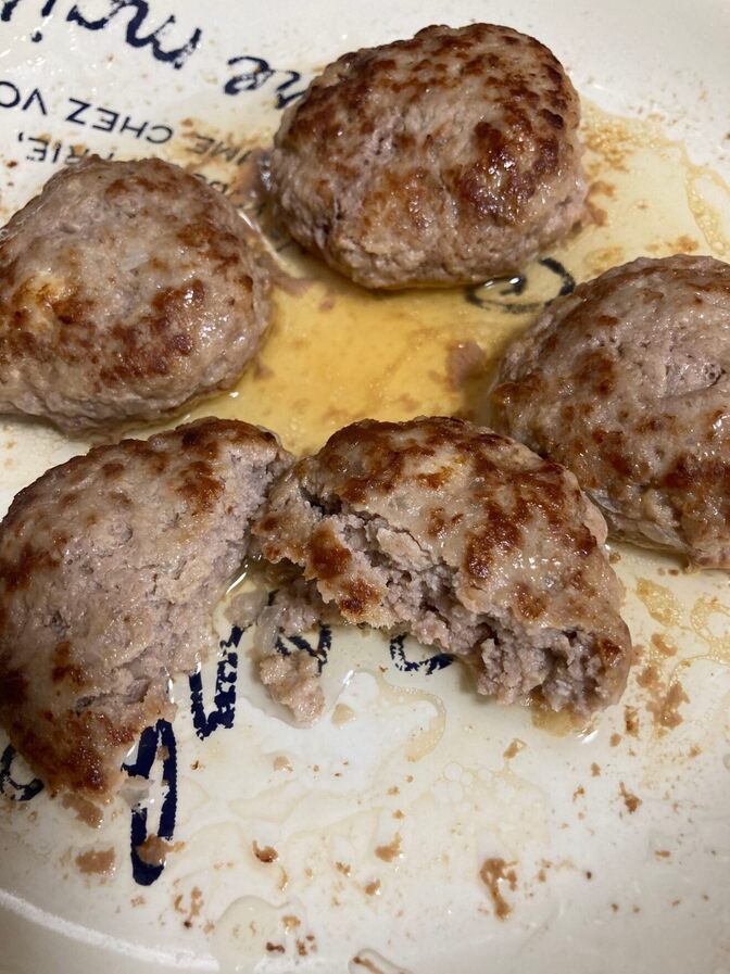 ハンバーグの仕上げは電子レンジのお勧め