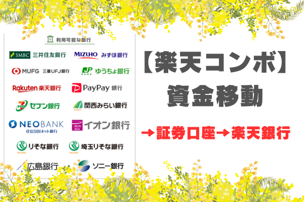 【手数料無料】楽天証券を利用した資金移動方法