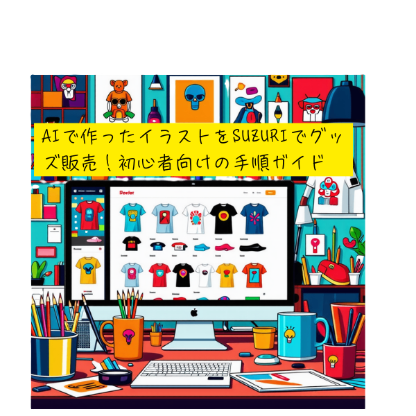 【簡単・無料】AIで作ったイラストをSUZURIでグッズ販売！初心者向けの手順ガイド