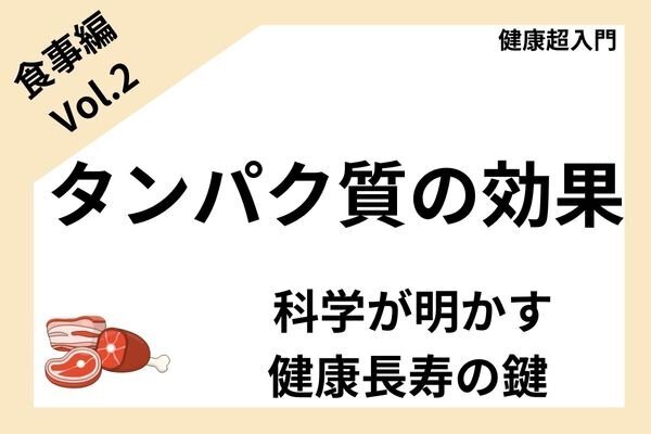 タンパク質の効果：科学が明かす健康長寿の鍵