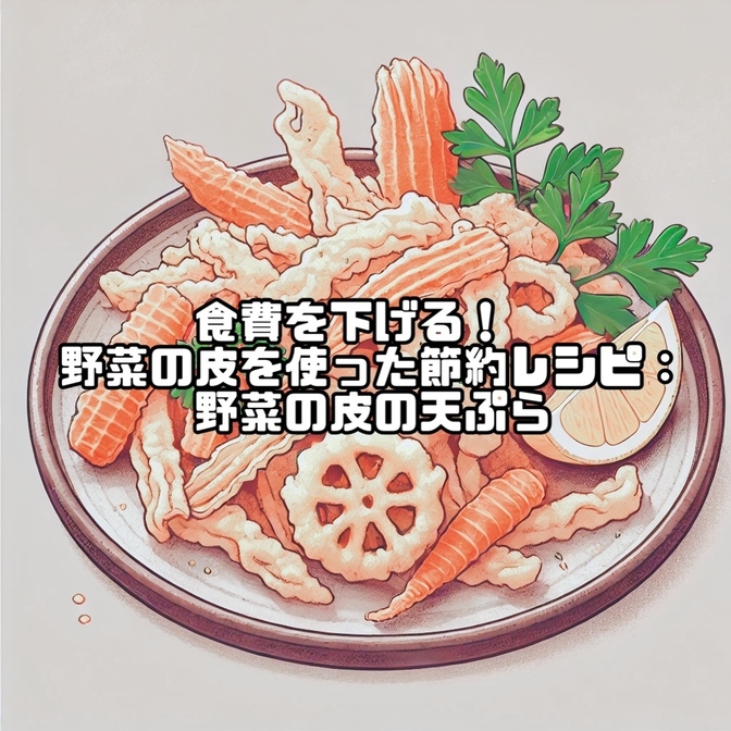 捨てるなんてもったいない！野菜の皮で作る絶品天ぷらレシピ
