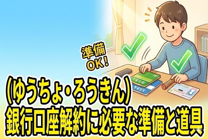 （ゆうちょ・ろうきん）銀行口座解約に必要な準備と道具【実体験ベースで解説】