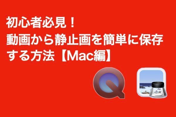 初心者必見！動画から静止画を簡単に保存する方法【Mac編】